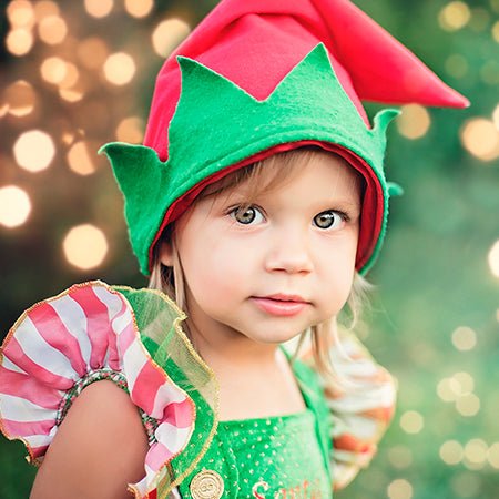 Disfraces de elfo navideño infantiles. Entrega rápida
