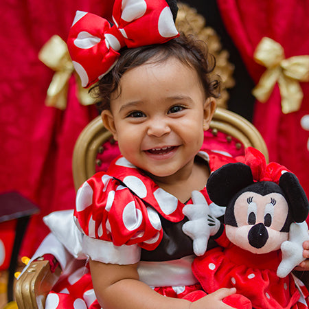 Disfraz de Minnie Mouse para niña, mujer y bebé