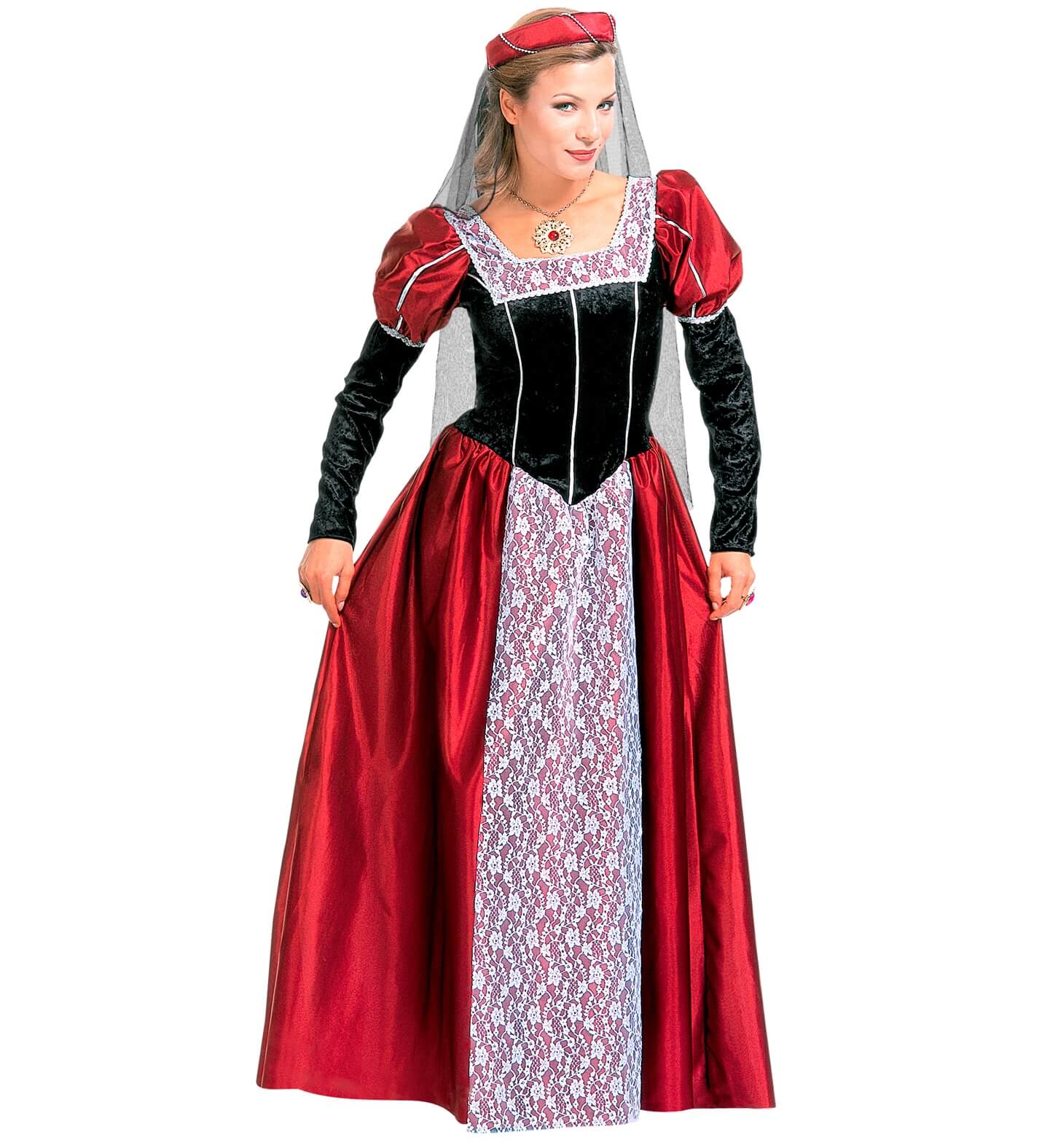 Disfraz Dama Medieval Castellana mujer, Talla: XL