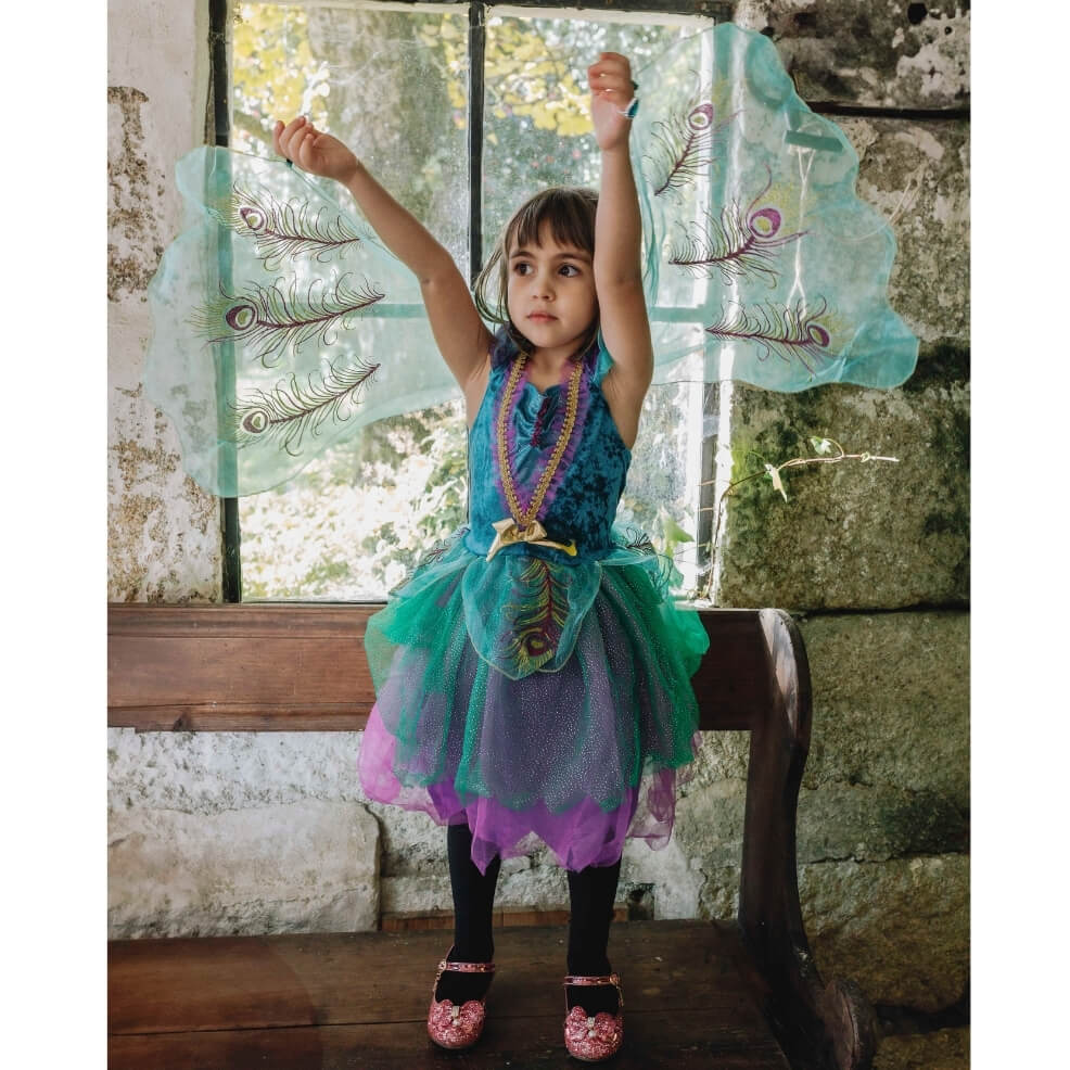 Disfraz de Pavo Real para niña