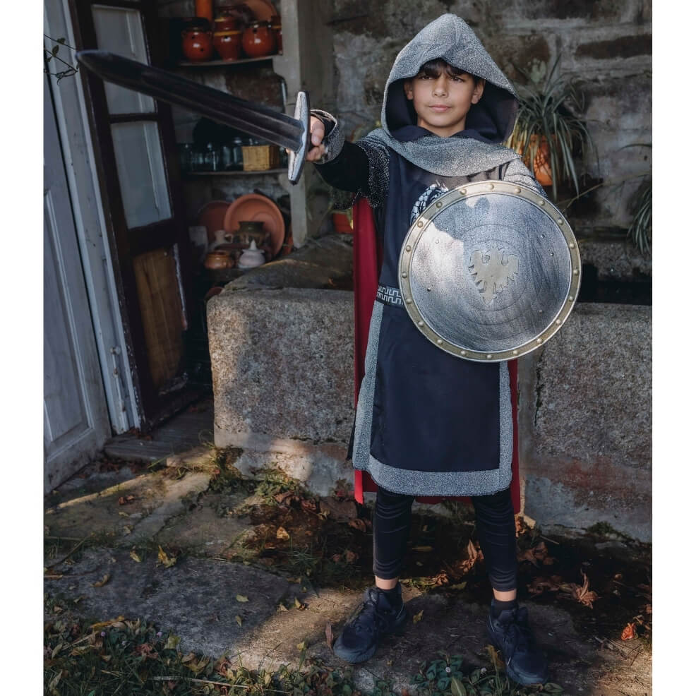 Disfraz de Caballero Medieval Oscuro infantil