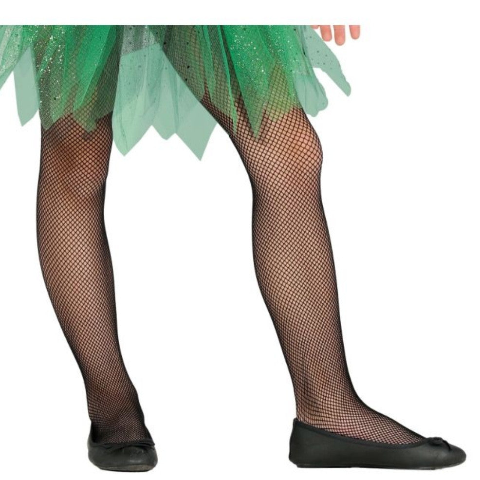 Panty de Rejilla Pequeña Negro infantil