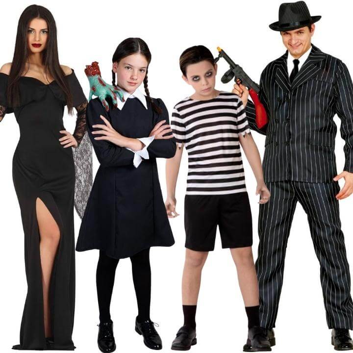 Disfraces en Grupo de Familia Siniestra Deluxe