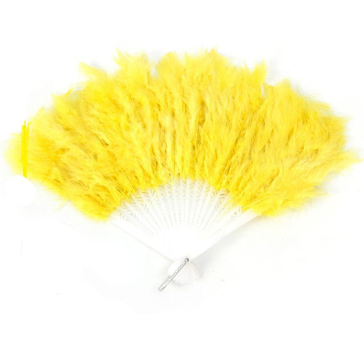 Abanico Amarillo Plumas