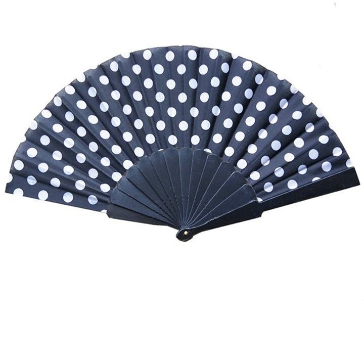 Abanico Flamenco Negro y Blanco