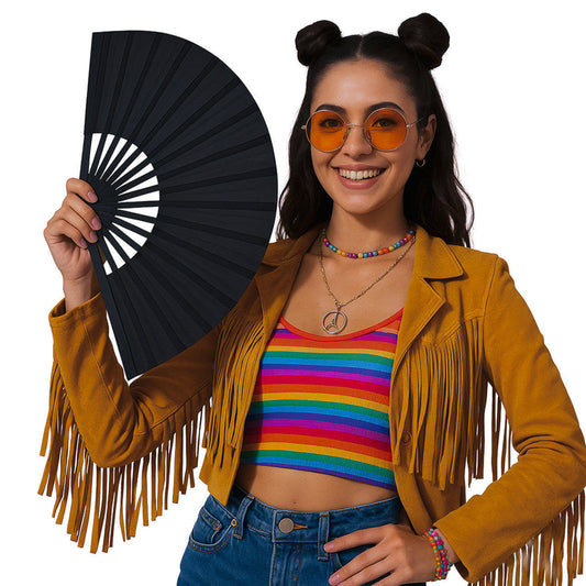 Abanico Negro Grande