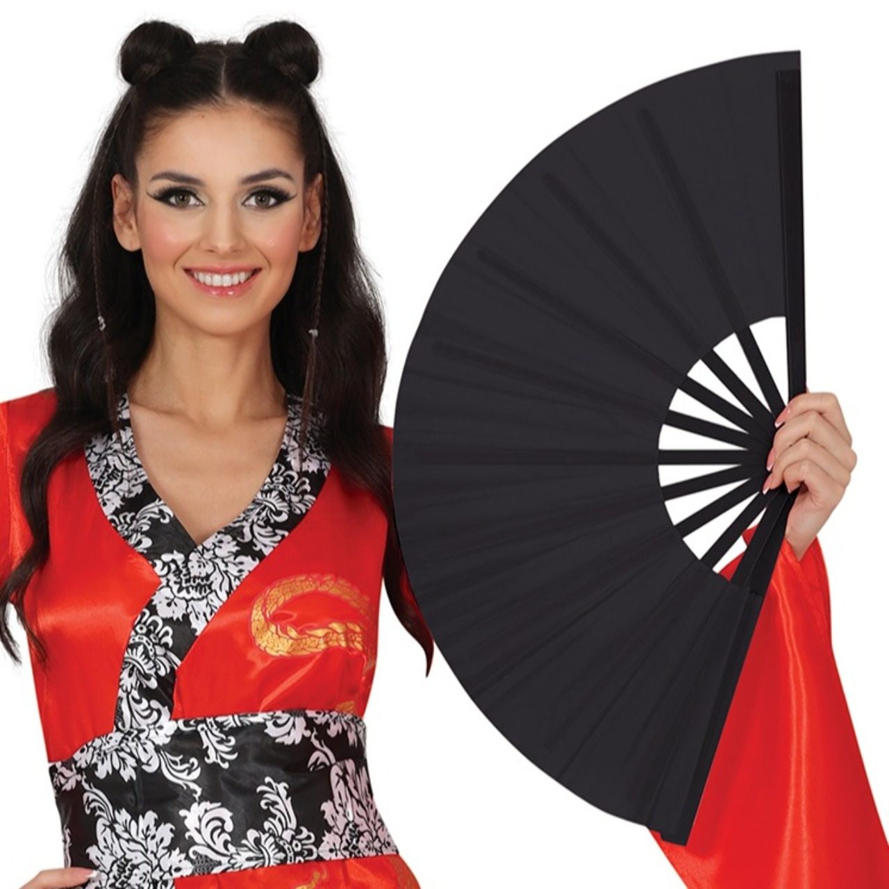 Abanico Negro Grande