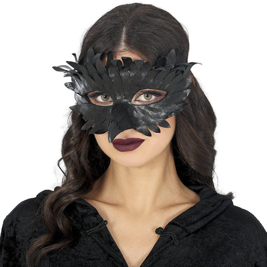 Antifaz de Cuervo Plumas