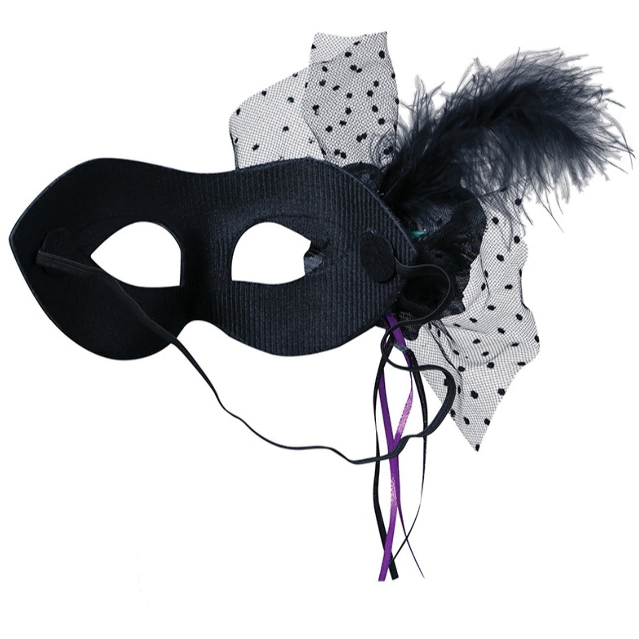 Antifaz de Lentejuelas Negro y Plata