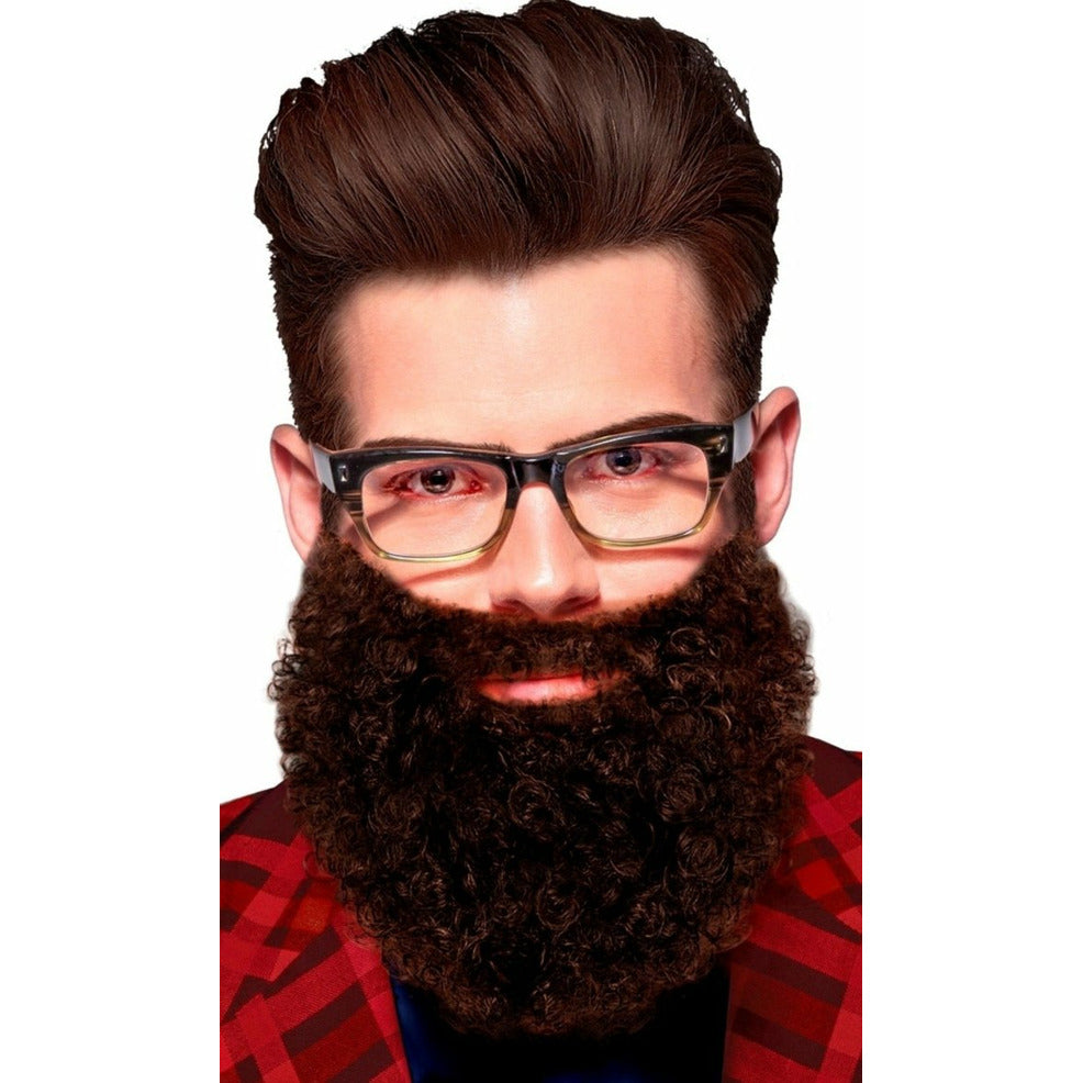 Barba con Bigote Castaña | Don Disfraz