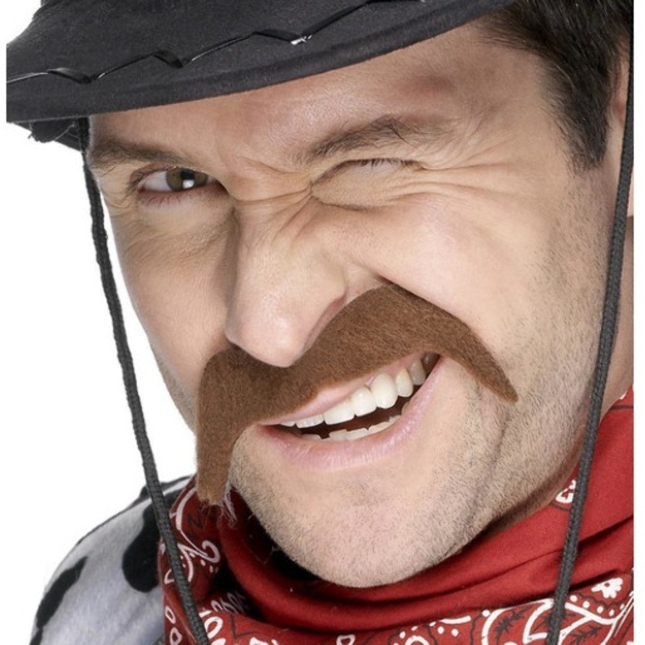 Bigote Marrón Cowboy