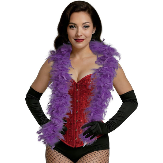 Boa de Plumas Lila 80gr