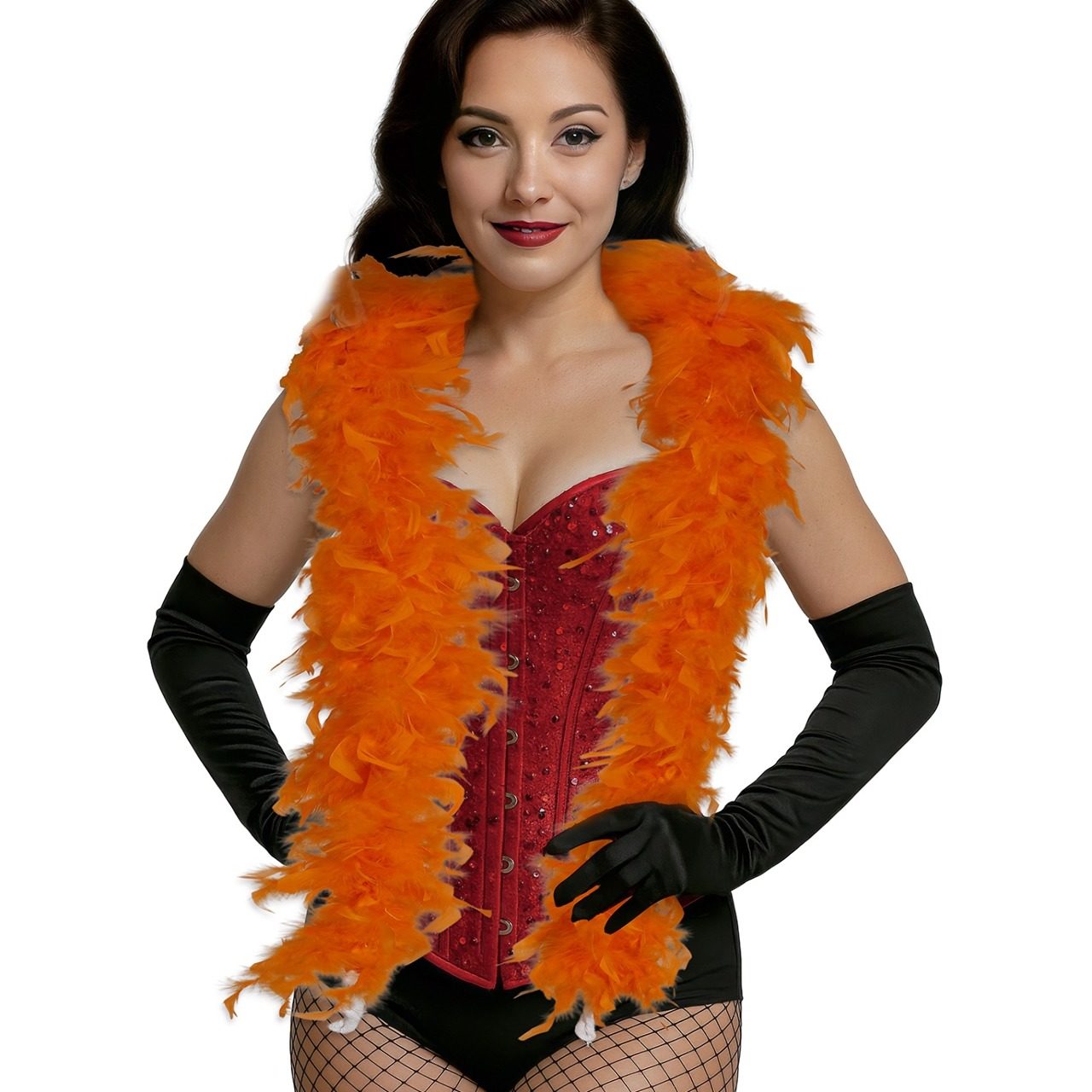 Boa de Plumas Naranja 80gr