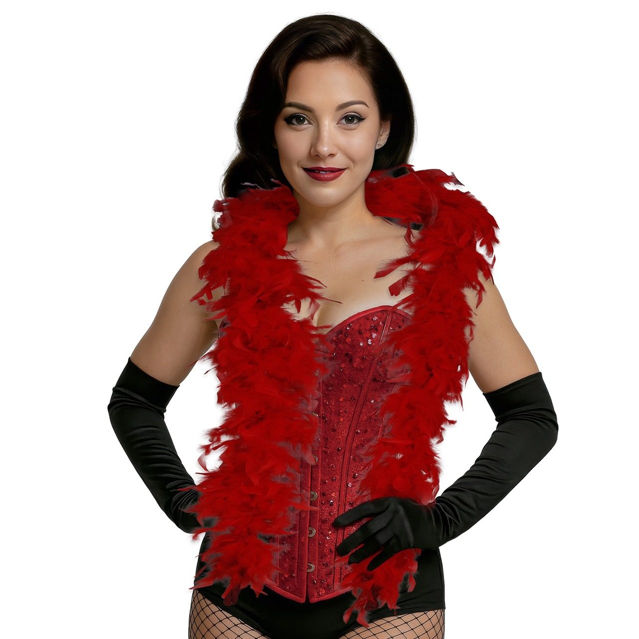 Boa de Plumas Roja 80gr
