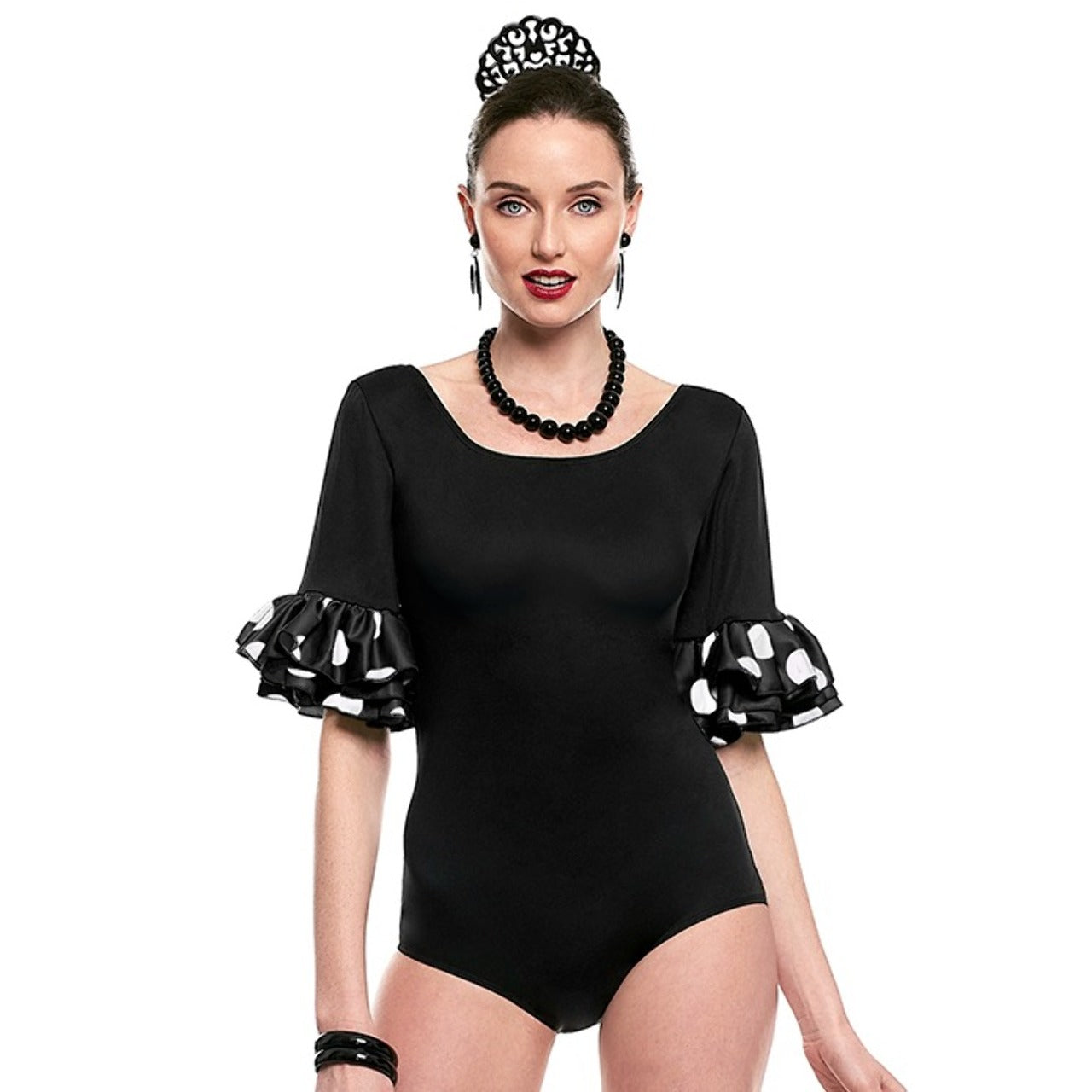 Body Flamenco Negro y Blanco