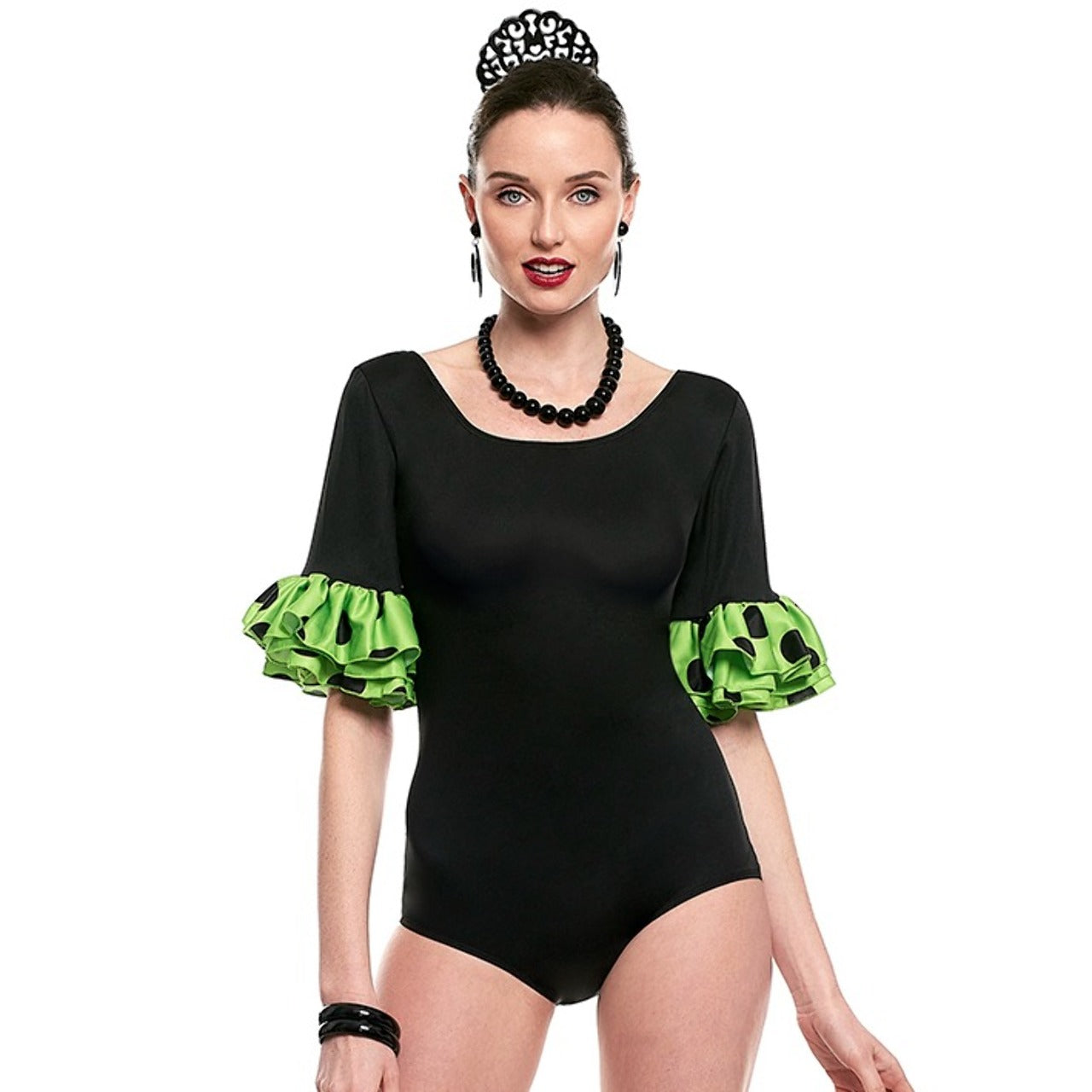 Body Flamenco Negro y Verde