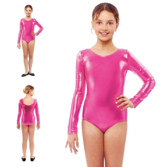 Body Rosa Metalizado infantil