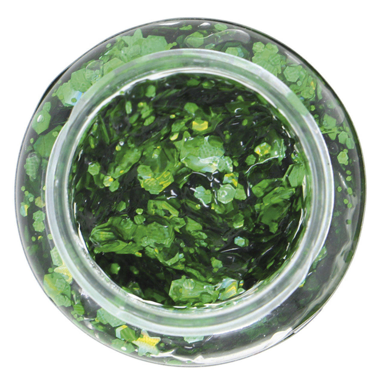 Bote de Glitter en Gel Verde