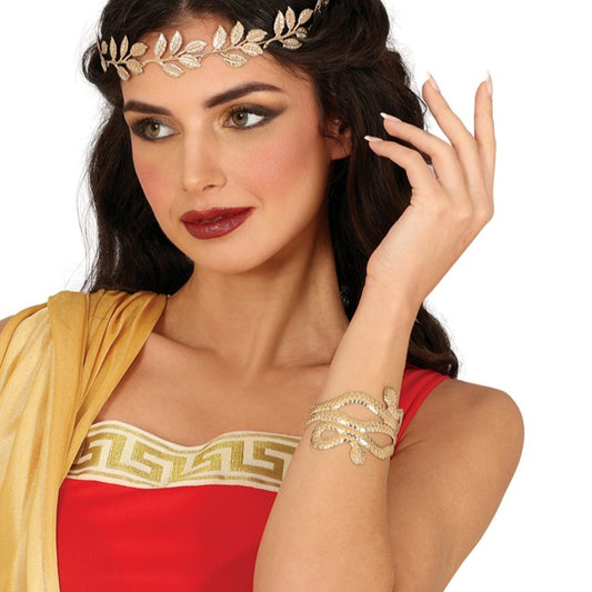 Brazalete Serpiente Dorado Metálico