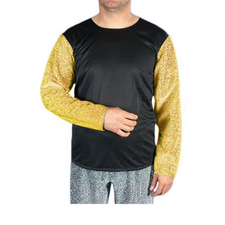 Camisa Medieval Negra y Dorada