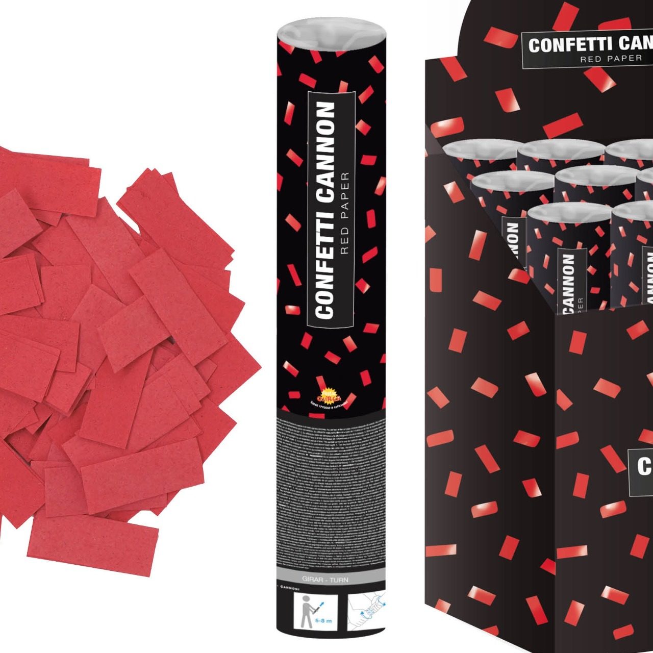 Cañón Confeti Rojo