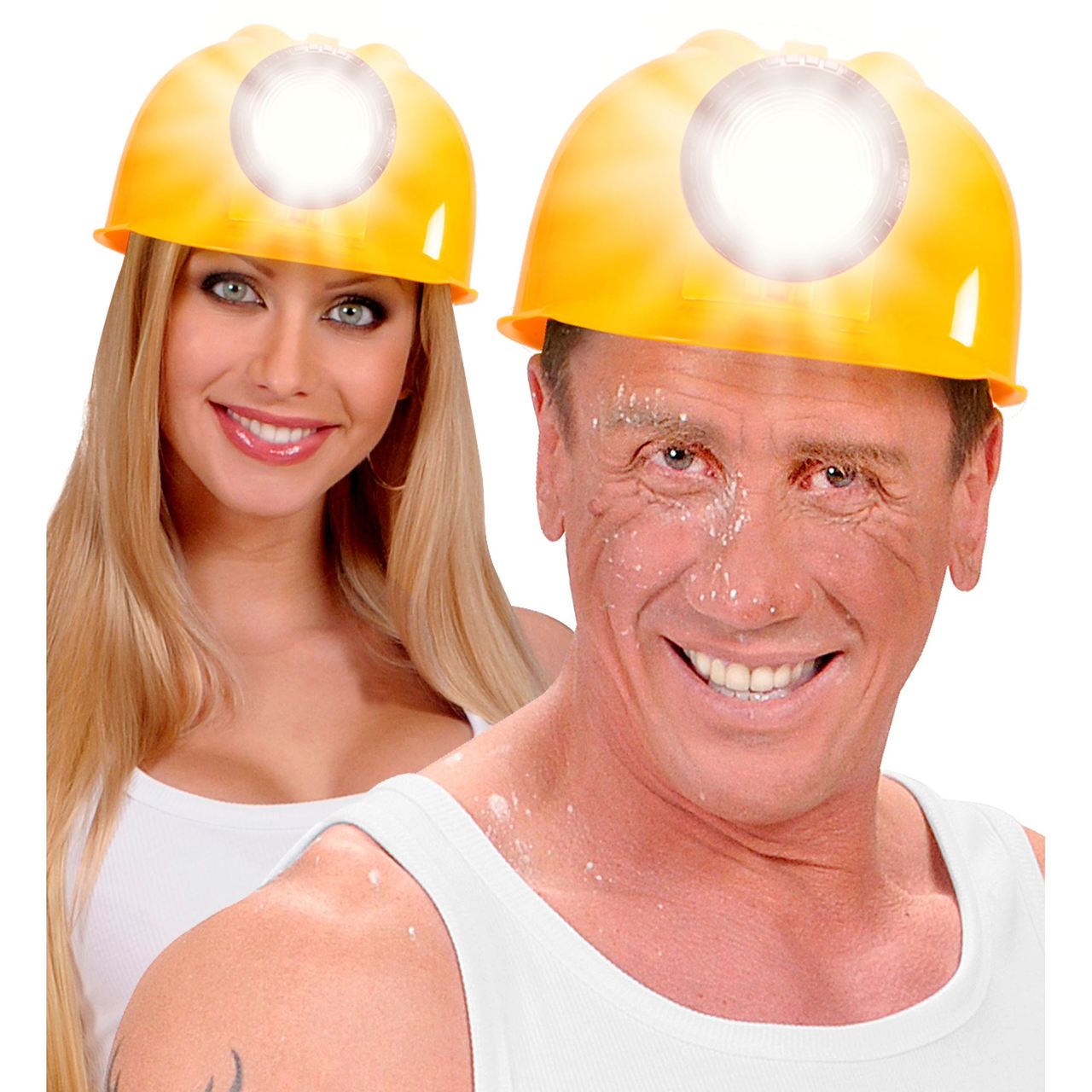 Casco de Obrero con Luz