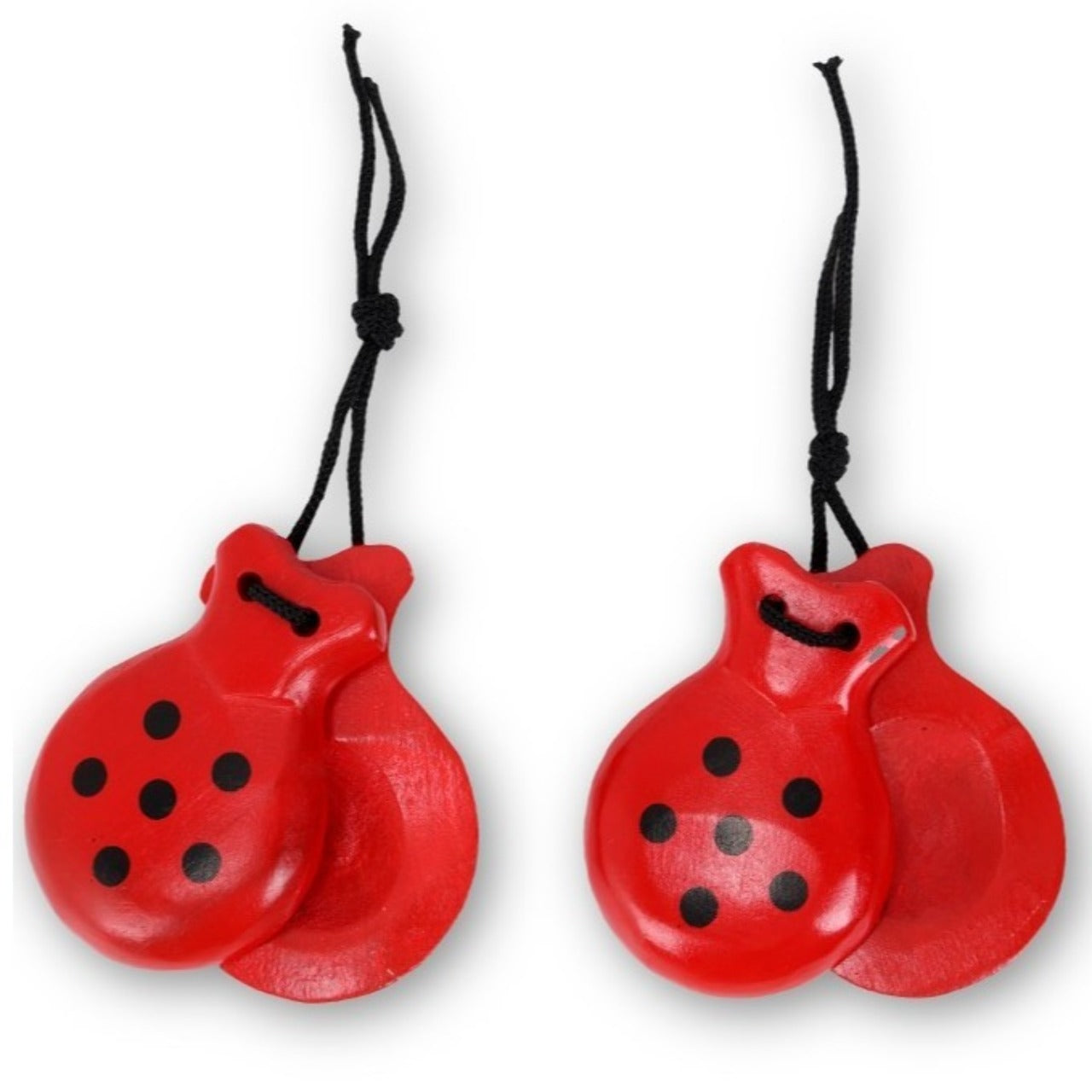 Castañuelas Flamencas Rojas y Negras