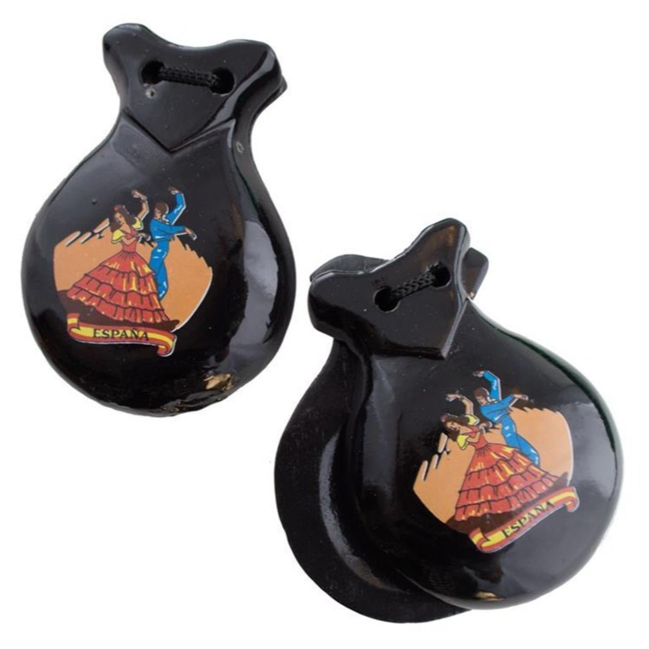 Castañuelas Negras de Madera