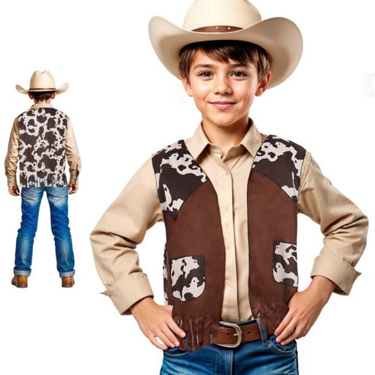Chaleco de Vaquero Marrón infantil