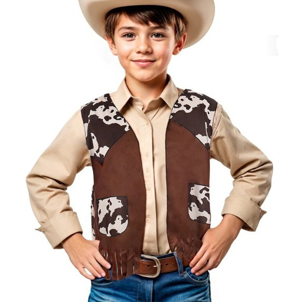 Chaleco de Vaquero Marrón infantil