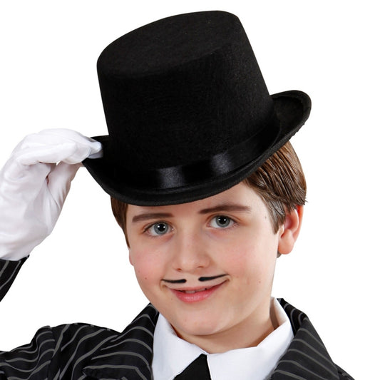 Chistera Negra Fieltro infantil