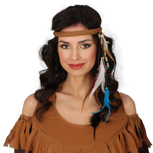 Cinta de India con Plumas