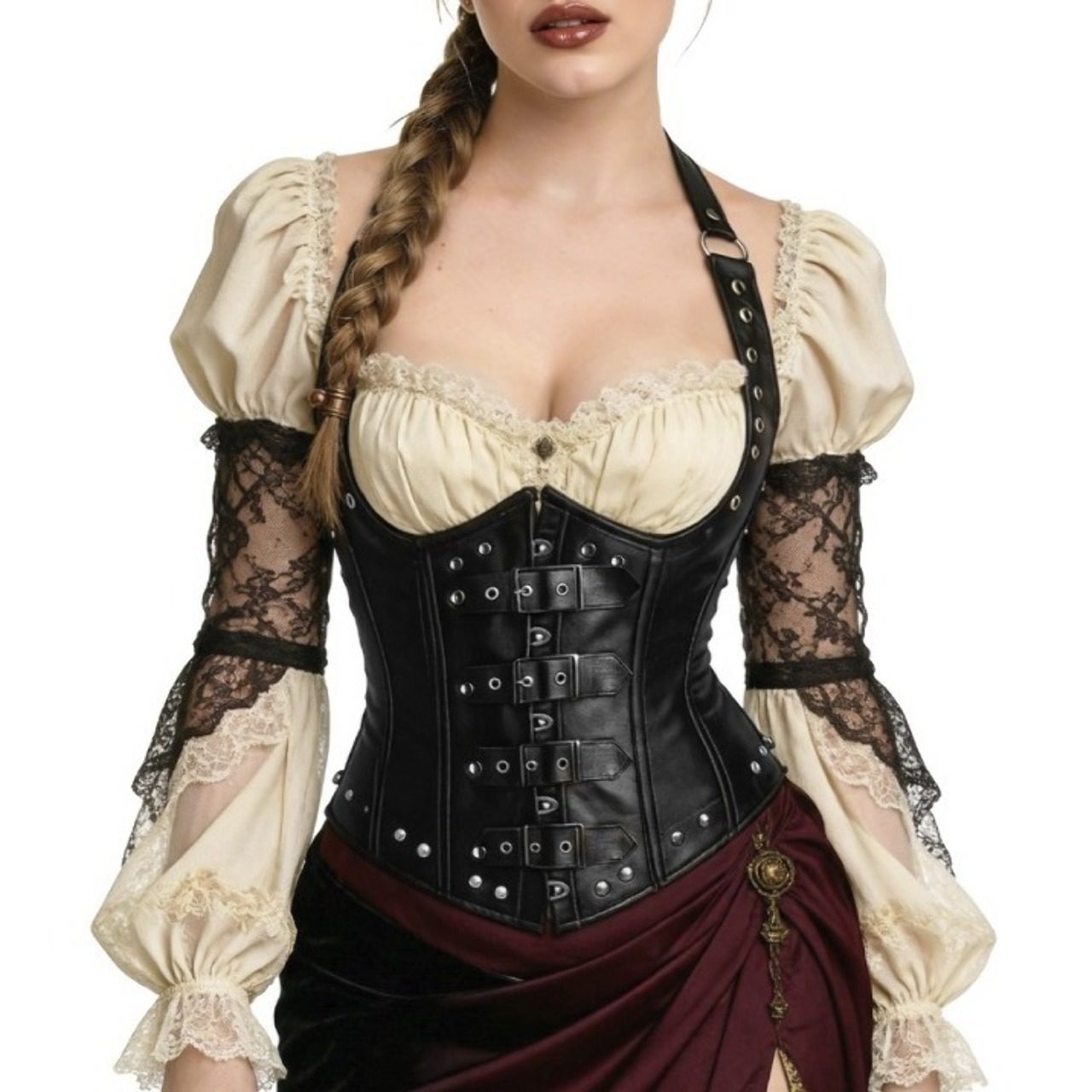 Corset Negro Steampunk