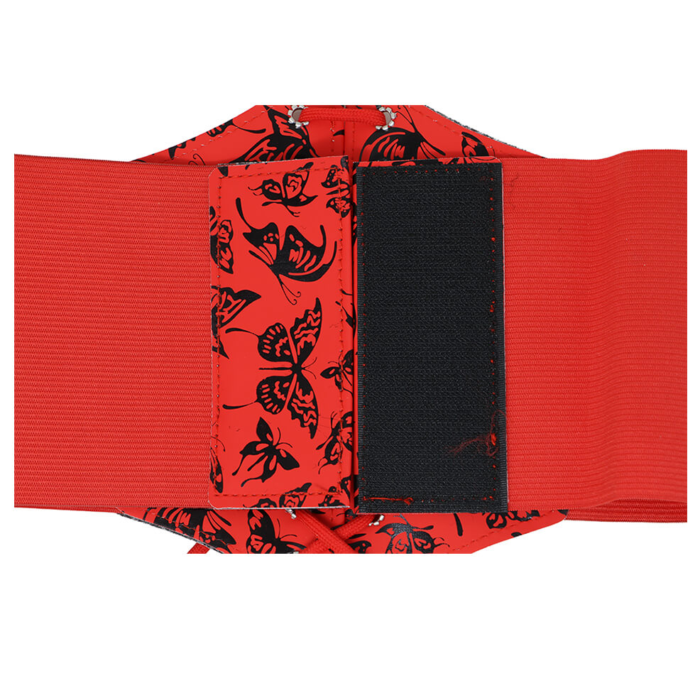 Corset Rojo Mariposas