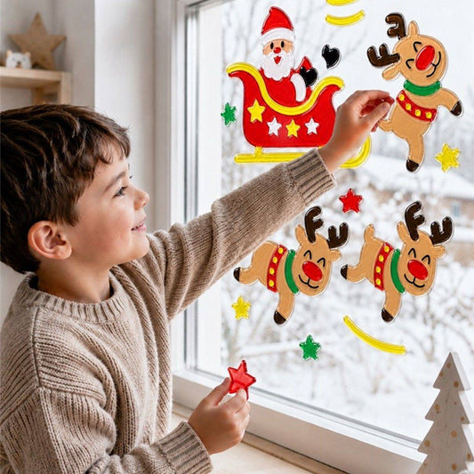 Decoración de Gel Renos Navideños