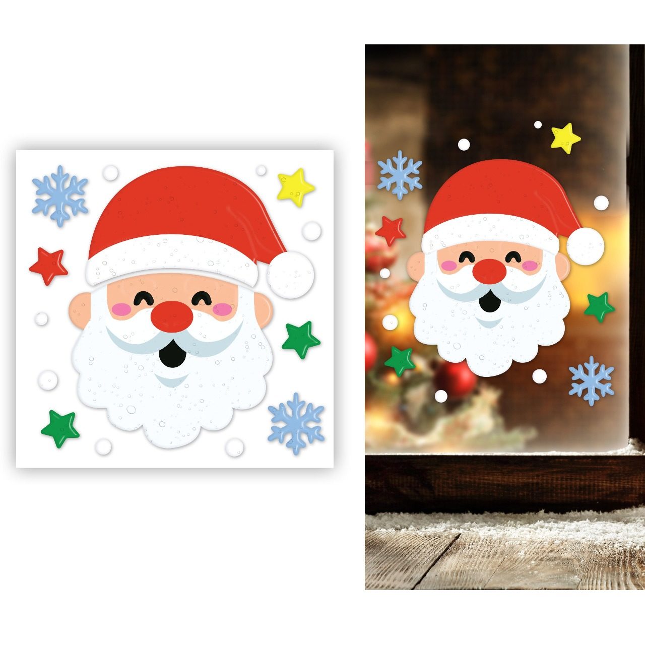 Decoración de Gel Santa Claus