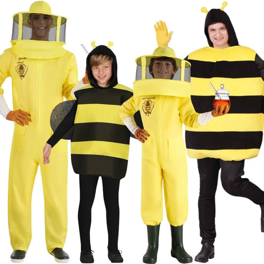 Disfraces en grupo de Apicultores y Abejas