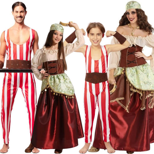 Disfraces en grupo de Circo Clásico