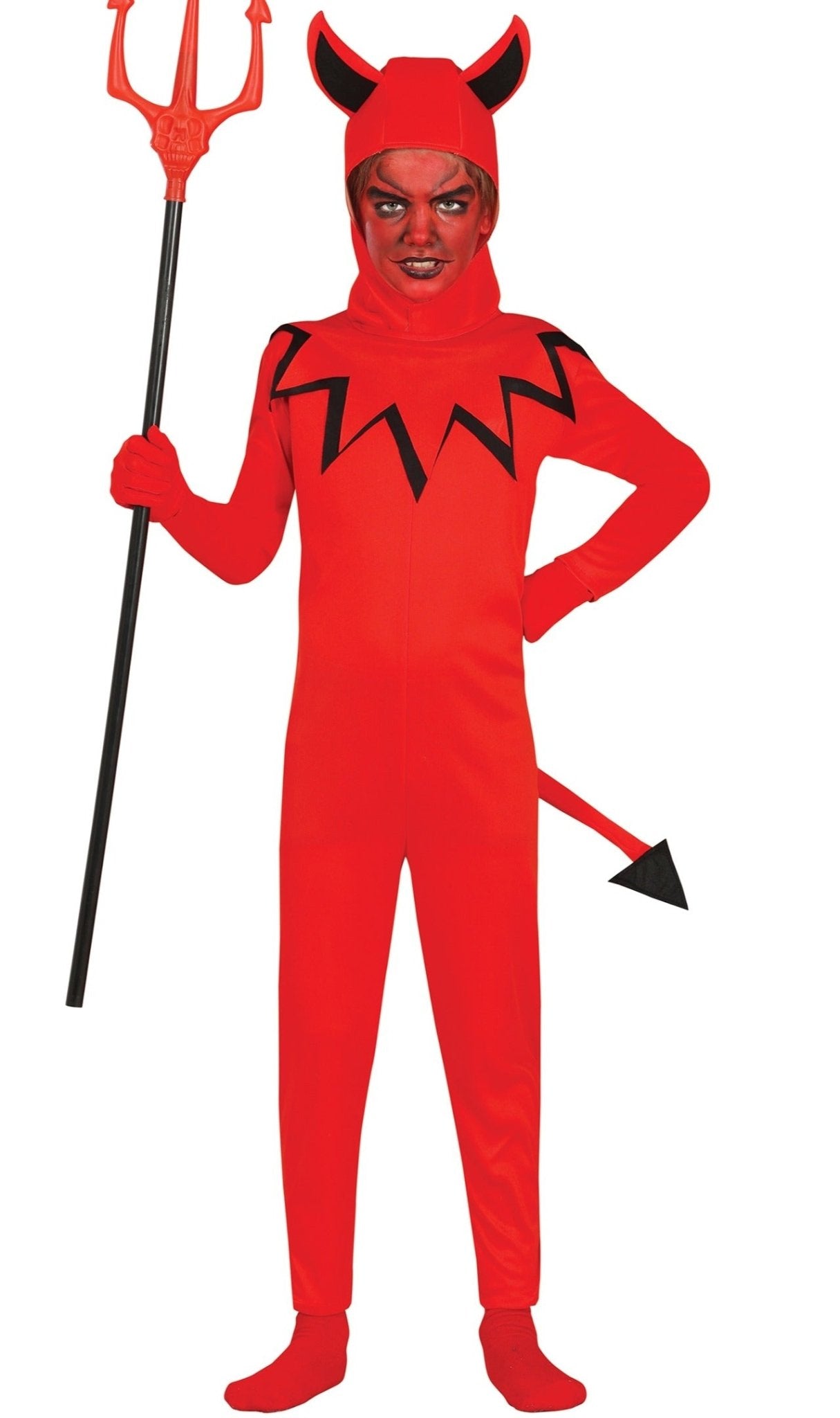 Disfraces en grupo de Diablos Guerreros