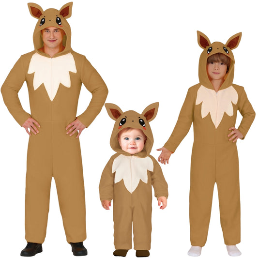 Disfraces en grupo de Pokémon Eevee