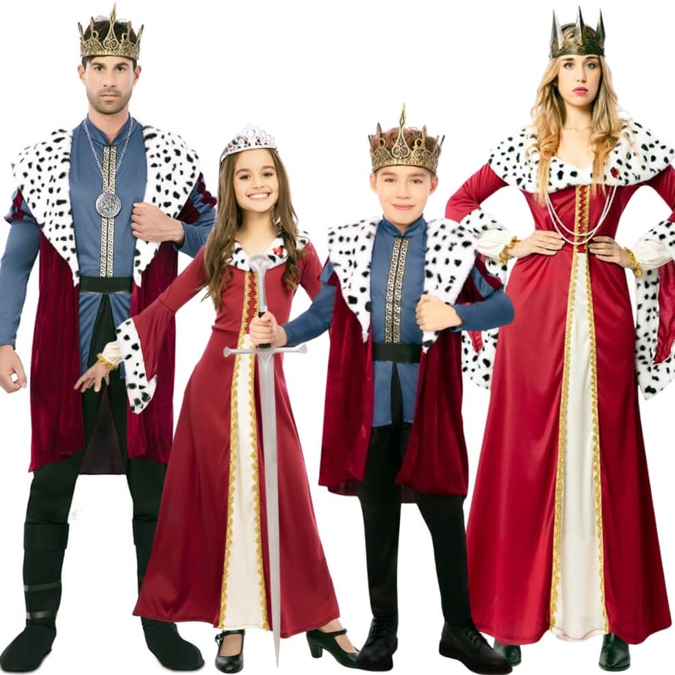 Disfraces en grupo de Reyes Medievales Lux