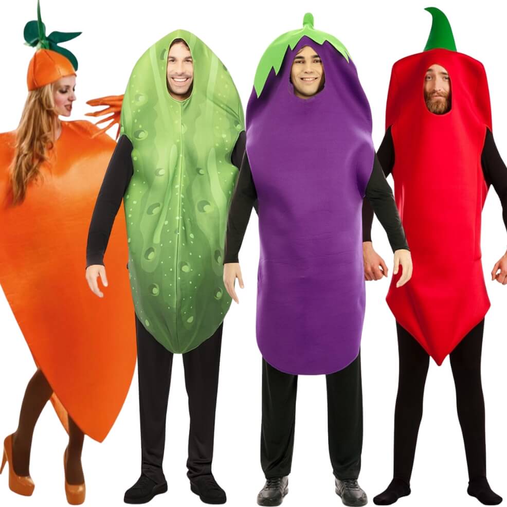 Disfraces en grupo de Vegetales