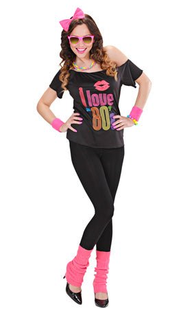 Disfraces en pareja de Años 80 Love