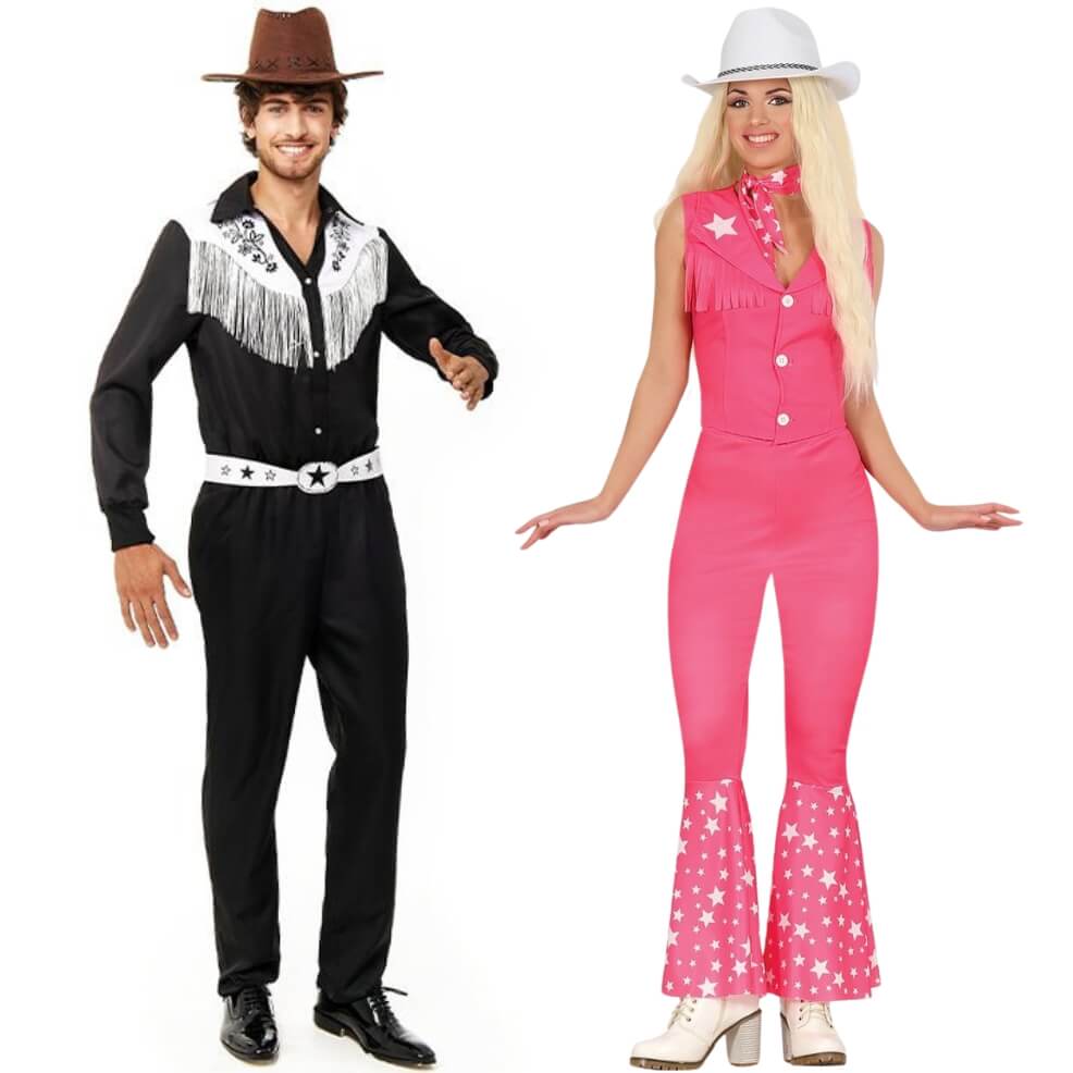 Disfraces en pareja de Barbie y Ken Vaqueros