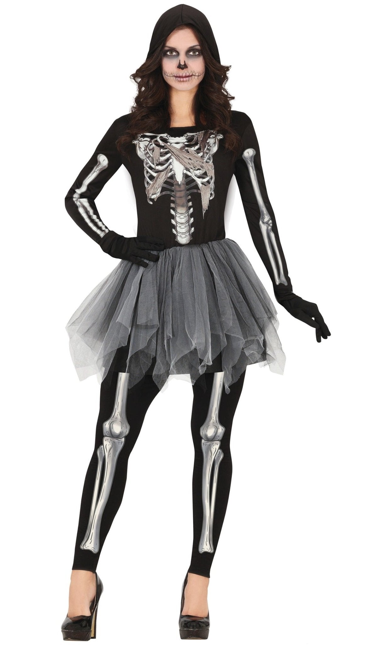 Disfraces en pareja de Esqueletos Capucha