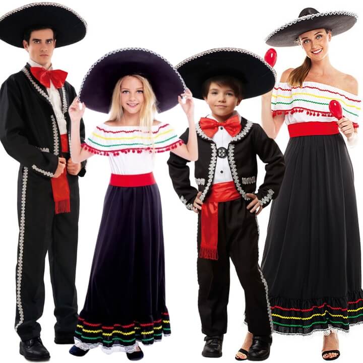 Disfraces en grupo de Mariachis