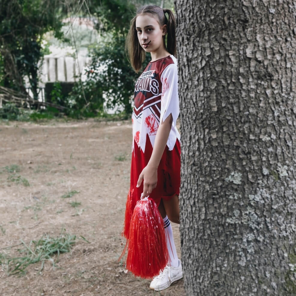 Disfraz de Animadora Capitana Zombie para niña