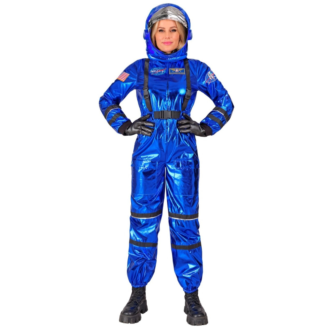 Disfraz de Astronauta Space Azul para mujer