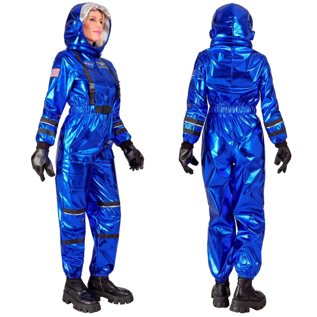 Disfraz de Astronauta Space Azul para mujer