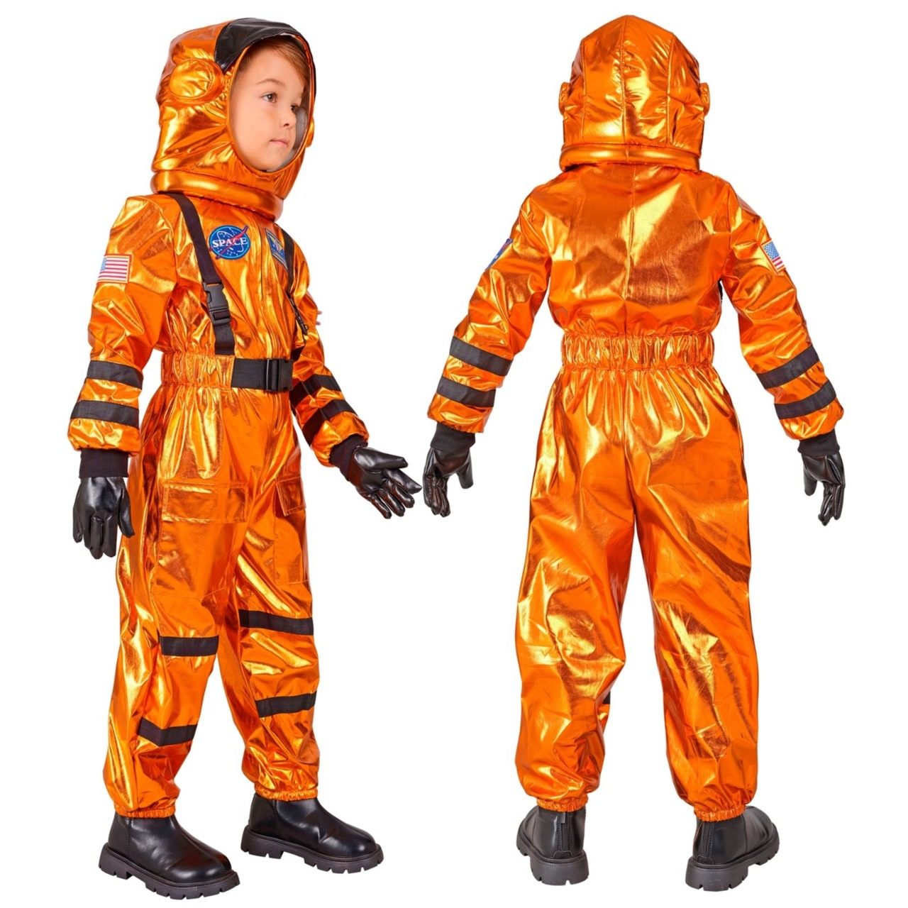 Disfraz de Astronauta Space Naranja infantil